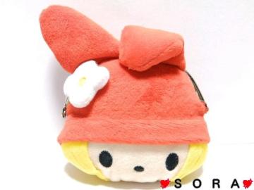 【マイメロディ】可愛い♪ぬいぐるみ がまぐち財布 ケース ポーチ