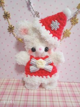 Merry Christmasモール人形ホルダー