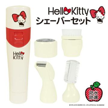 【キティ】可愛い♪顔.眉.もみあげ.腕.指.脚.ワキ.全身に シェーバーセット