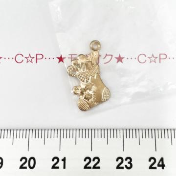 1*クリスマス*プレセント 金属チャーム 両面 34