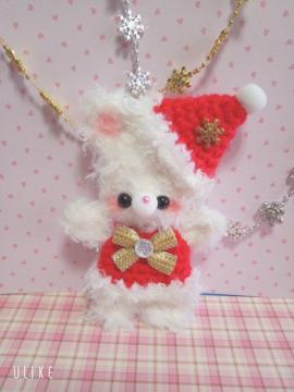 Merry Christmasモール人形ホルダー