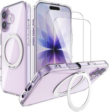 iPhone 17 保護ケース(MagSafe対応)+ガラスフィルム(2枚) TPU+PC素材 耐衝撃 全面保護 薄型 軽量クリア