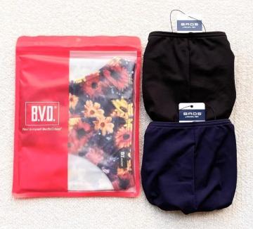 B.V.D��BROS �r�L�j �u���[�t �k�T�C�Y �ԕ����V���v�� 3���Z�b�g