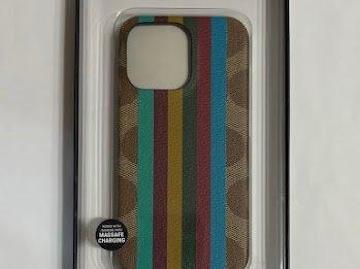 R[` COACH iPhone13 pro Ή P[XC8088 KHAKI MULTI