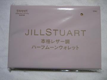 JILLSTUART ジルステュアート 本格レザー調 ハーフムーンウォレット