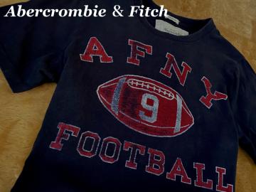 yAbercrombie  FitchzAoN@Vintage Printed XL Musle Fit/Black