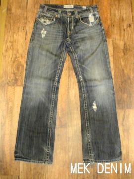 □MEK DENIM/メックデニム ヴィンテージ加工セレブ デニムパンツ/W31L34