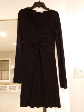 黒ミニワンピース シンプル Sサイズ