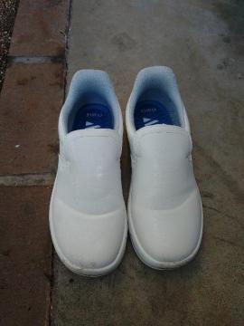 コックシューズ 白 ワークマン  23.5EEE  滑りにくい ほぼ未使用