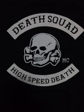 DEATHSQUADMCデススクアッドTシャツサイズSバイクハーレーダイナ