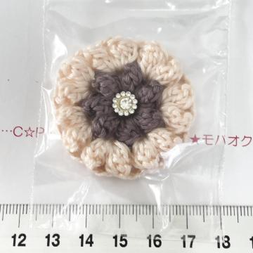 29*ハンドメイド♪ポコポコお花モチーフ ガラスビジュー付き 2