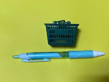 ミニチュア☆買い物かご☆緑