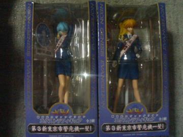エクストラフィギュア'06  レイ & アスカ  第3新東京市警危機一髪  未開封  約1/8スケール