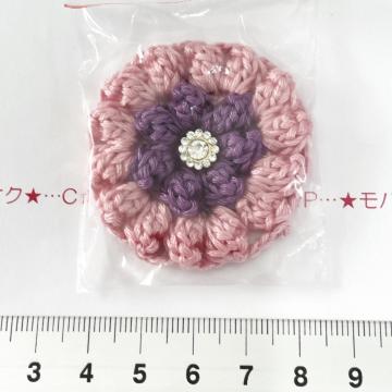 29*ハンドメイド♪ポコポコお花モチーフ ガラスビジュー付き 10