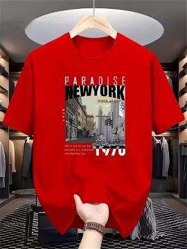 �����X1390�~���y�����Y�z PARADISE NEW YORK �v�����g ���� T�V���c �t�r�`�T�C�Y�l�i���{�T�C�Y�w�k�����j��