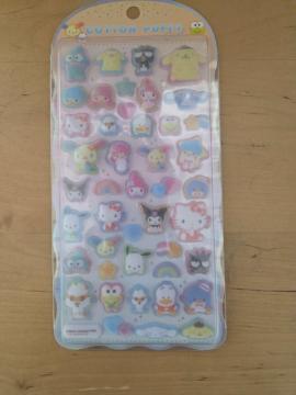 �T�����I�L�����N�^�[�Y�����T��R�i�� �V�[��4��Z�b�g COTTON PUFFY ���邿���POP SEAL