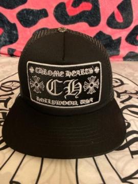 �V�i�@CH�N�����n�[�c CHROME HEARTS �g���b�J�[�L���b�v   �u���b�N�@��������