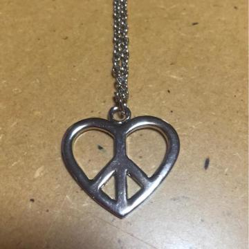 新品未使用★ハートピースデザインネックレス約60cm★鍍金