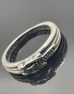 �N�����n�[�c�@CHROME HEARTS�V���o�[925 �_�K�[���`�[�t�����O �� �Z�� �����Y ���f�B�[�X 11��