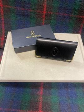 �y�V�i�E�^�O�t���zGIANNI VALENTINO �L�[�P�[�X �{�v �u���b�N �S�[���h����