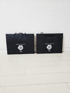 (17) ARMANI EXCHANGE ショップ袋 小2枚21.5×28.5