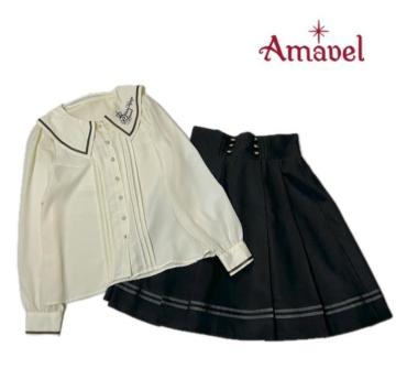 ���i Amavel �A�}�x�� �u���E�X �v���[�c�X�J�[�g 2�_�Z�b�g