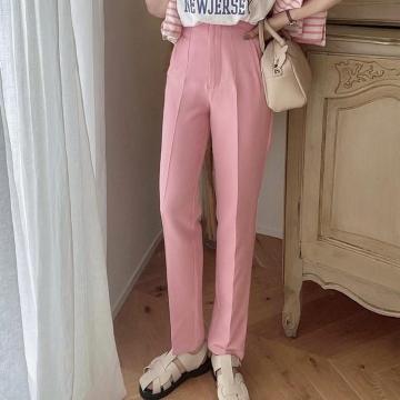 ◆GRL/グレイル◆ハイウエストテーパードパンツ★ピンクXS*秋コーデ♪