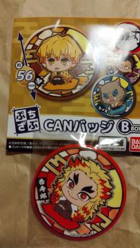 鬼滅の刃★ぷちざぶCANバッジB 煉獄 杏寿郎