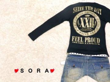 悪羅悪羅.オラオラ.お兄♪VネックプリントロンT ブラック×ゴールド L