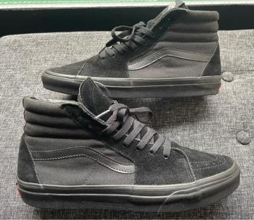美品 VANS ヴァンズ SK8-HI スケートハイ V38CLA M.BLACK スエード/キャンバス US11 supreme