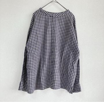 サマンサモスモス SM2 ブラウス ギンガムチェック フロントボタン ナチュラル