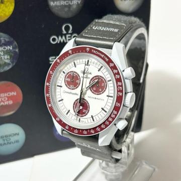 OMEGA �I���K �X�E�H�b�` �~�b�V�����g�D�v���[�g SO33M101 QZ �N���m �z���C�g������ �����Y�r���v