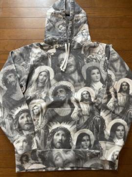 18AW Supreme Jesus and Mary Hooded Sweatshirt maria O[ MTCY