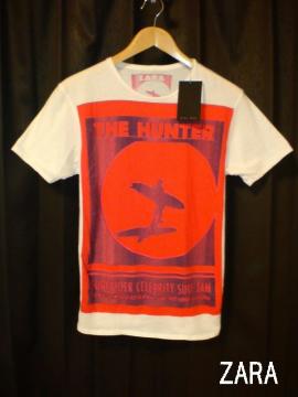 □ZARA/ザラ 新作 半袖 デザイン Tシャツ/S☆新品