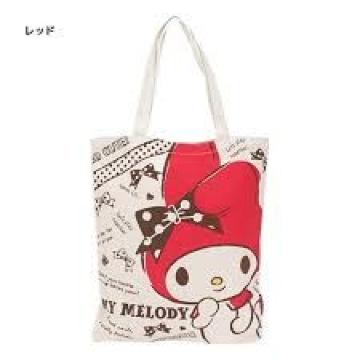 【マイメロディ】可愛い♪学校.職場.塾.お出掛けに 帆布トートバッグ