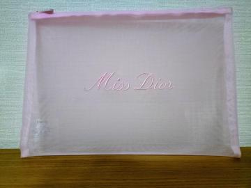 Diorデパート内コスメ ノベルティポーチ ピンク