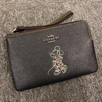 即決 COACH コーチ Disney ディズニー ミニー ポーチ