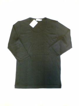 □EDIFICE/エディフィス 針抜フライス U首 七分袖 Tシャツ/メンズ☆新品