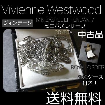 Vivienne WestwoodlbNXMINIBASRELIEF PENDANT/~joX[t  Crystal