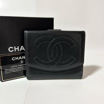 CHANEL �V���l�� �f�J�R�R W�z�b�N ��܂���z �����X�L�� �u���b�N