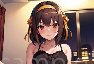 美少女 美女 A4 ポスター AI 美人 イラスト アニメ 同人 セクシー 涼宮ハルヒの憂鬱 涼宮ハルヒ