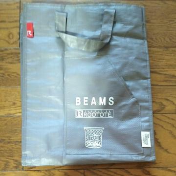 BEAMS ショップ袋 グレー38×29.5×18.5