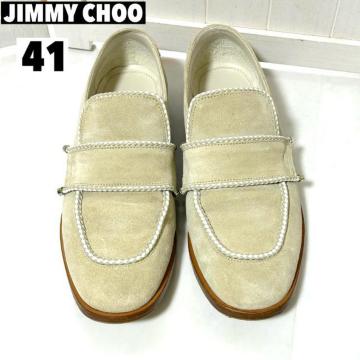 JIMMY CHOO ジミーチュウ スエード ローファー 41