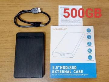 �y�����ςݕi�z 500GB USB3.0 �O�t��HDD �|�[�^�u���n�[�h�f�B�X�N Windows Mac PS4 PS5 XBOX