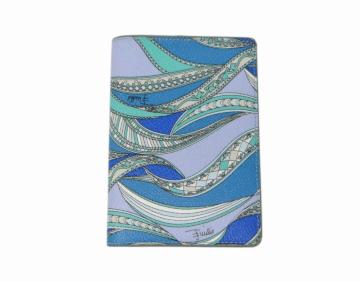 EMILIO PUCCI �G�~���I�v�b�` PVC�~���U�[ �p�X�|�[�g�P�[�X �J�o�[ �u���[�n��USED���y���������z