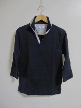 □EDIFICE/エディフィス 7分袖 シャツ/メンズ・42