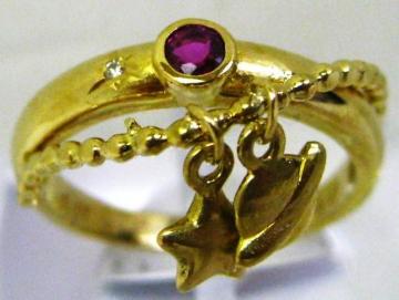 K18 18Owփr[0.174ct_C0.01ctƓyԂ牺