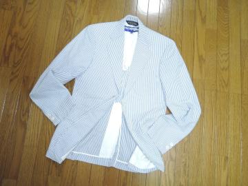 JUNYA WATANABE MAN �W���������^�i�x�~�u���b�N�X�u���U�[�X �V�A�T�b�J�[ �e�[���[�h�W���P�b�g XS �X�g���C�v