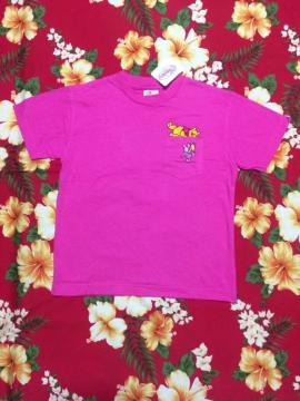 新品タグ付き☆Disney☆可愛いプーさんのピンクTシャツ☆
