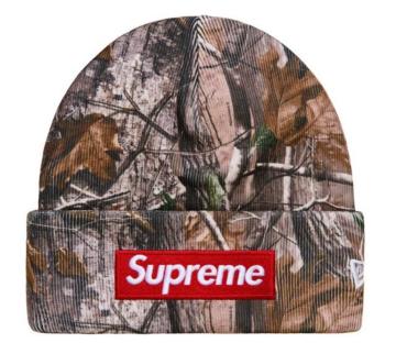 25FW Supreme x New Era Box Logo Beanie "Realtree AP Camo"